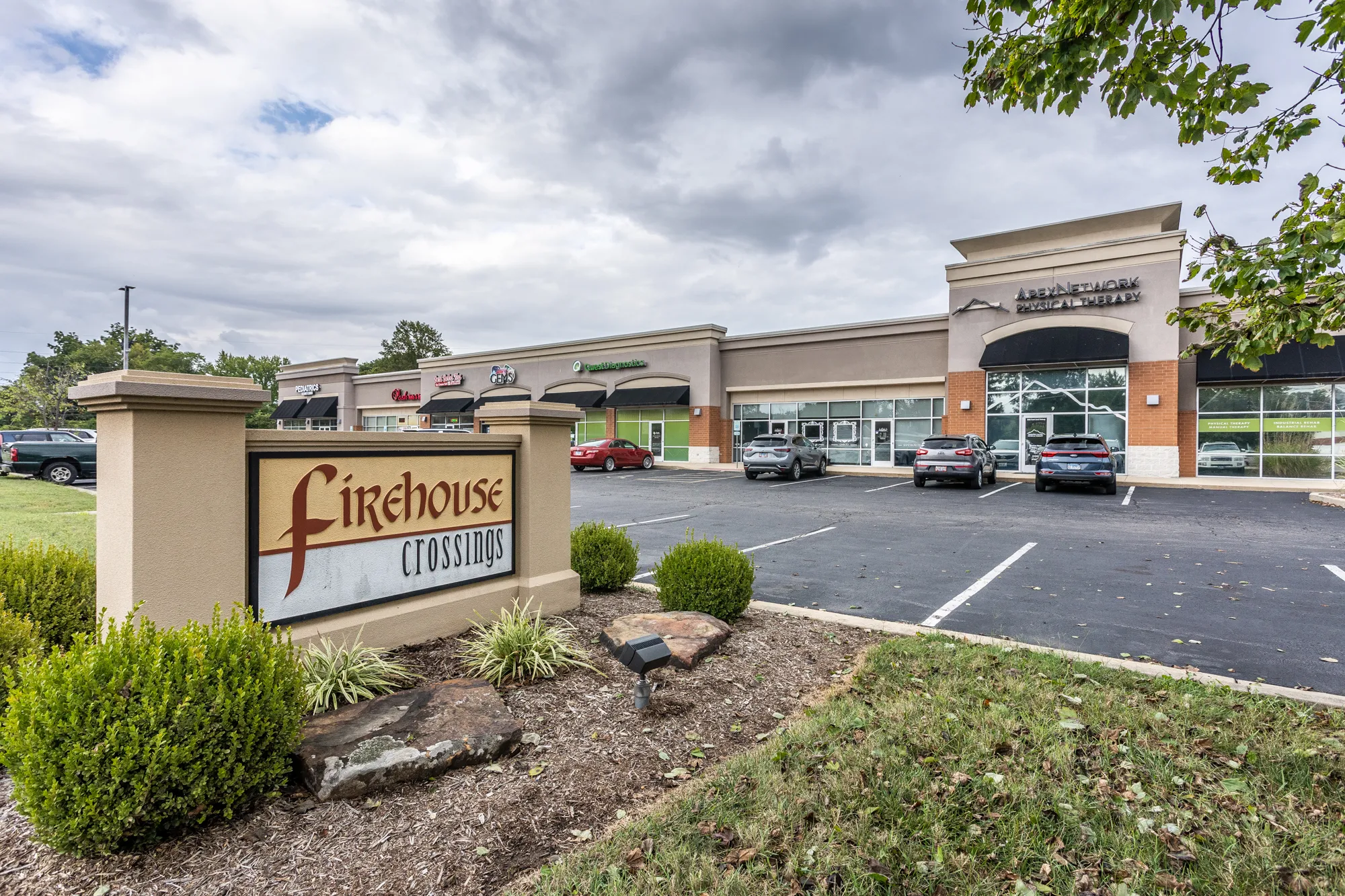 Firehouse Crossings, a retail center owned and managed by AHRA in Belleville, Illinois